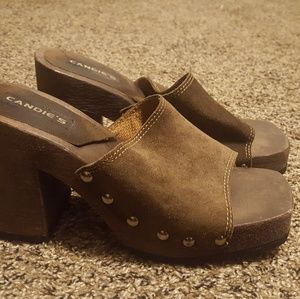 Candies wooden studded clogs